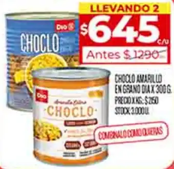 Supermercados DIA CHOCLO AMARILLO EN GRAND DIA X 300G oferta