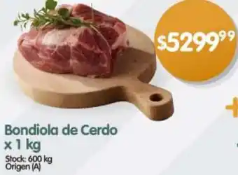 Supermercados Buenos Días Bondiola de Cerdo x 1kg oferta