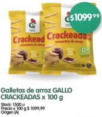 Supermercados Buenos Días Galletas de arroz GALLO CRACKEADAS x 100g oferta