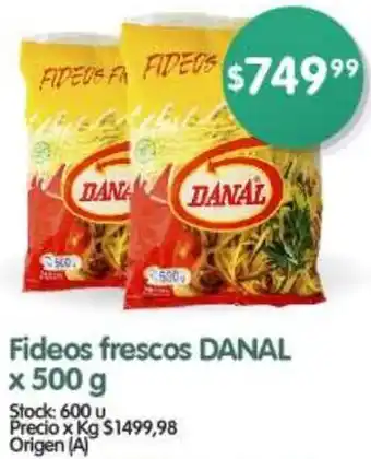 Supermercados Buenos Días Fideos frescos DANAL x 500g oferta