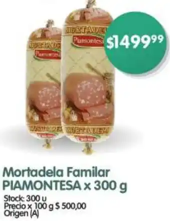 Supermercados Buenos Días Mortadela Familar PIAMONTESA x 300g oferta