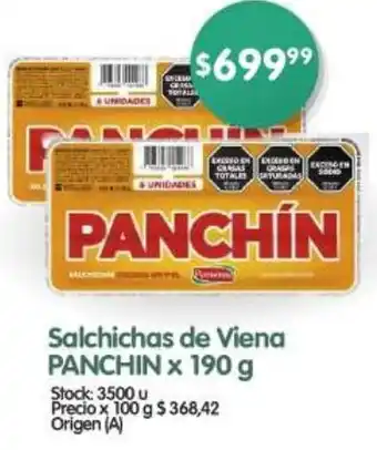 Supermercados Buenos Días Salchichas de Viena PANCHIN x 190g oferta