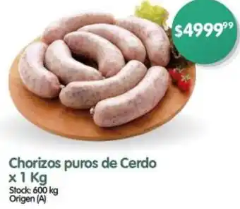 Supermercados Buenos Días Chorizos puros de Cerdo x 1kg oferta