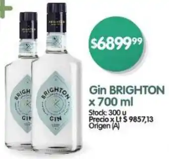 Supermercados Buenos Días Gin BRIGHTON x 700ml oferta