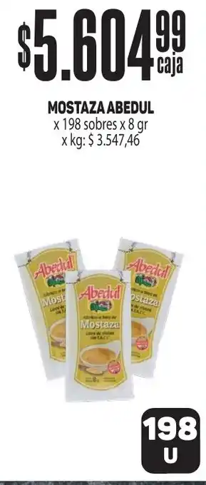 Makro MOSTAZA ABEDUL x 198 sobres x 8gr oferta