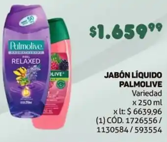 Makro JABÓN LÍQUIDO PALMOLIVE Variedad x 250ml oferta