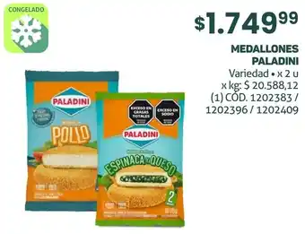 Makro MEDALLONES PALADINI Variedad x 2u oferta