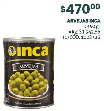 Makro ARVEJAS INCA x 350gr oferta