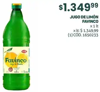 Makro JUGO DE LIMÓN FAVINCO x 1lt oferta