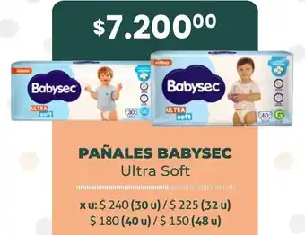 Makro PAÑALES BABYSEC Ultra Soft oferta