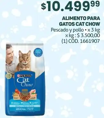 Makro ALIMENTO PARA GATOS CAT CHOW Pescado y pollo x 3kg oferta