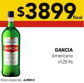 Nini Mayorista GANCIA Americano x1,25It oferta