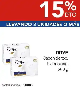 Nini Mayorista DOVE Jabón de toc. blanco orig. x 90g oferta