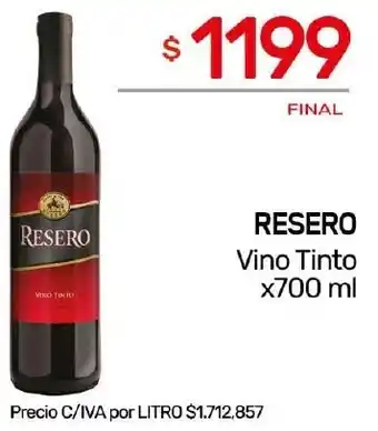 Nini Mayorista RESERO Vino Tinto x 700ml oferta