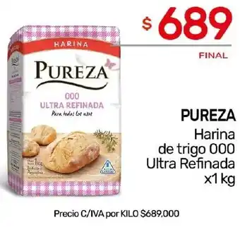 Nini Mayorista PUREZA Harina de trigo 000 Ultra Refinada x 1kg oferta