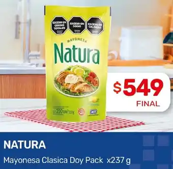 Nini Mayorista NATURA Mayonesa Clasica Doy Pack x 237g oferta