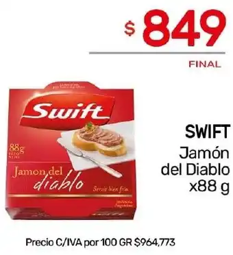 Nini Mayorista SWIFT Jamón del Diablo x 88g oferta