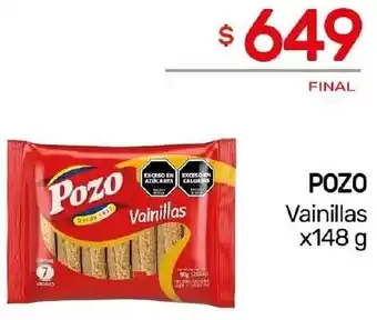 Nini Mayorista POZO Vainillas x 148g oferta