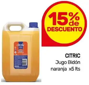 Nini Mayorista CITRIC Jugo Bidón naranja x 5It oferta