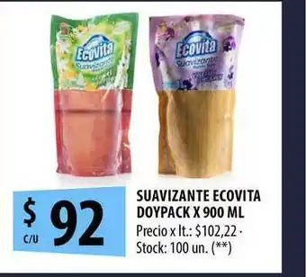 Punto Mayorista Suavizante Ecovita Doypack x 900ml oferta