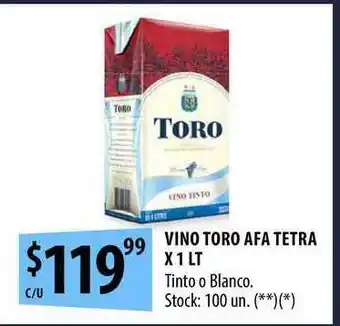 Vino Toro Afa Tetra x 1lt