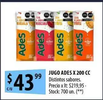 Punto Mayorista Jugo Ades x 200cc oferta