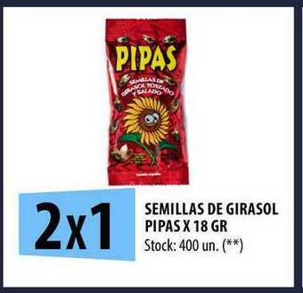 Punto Mayorista Semillas De Girasol Pipas x 18gr oferta