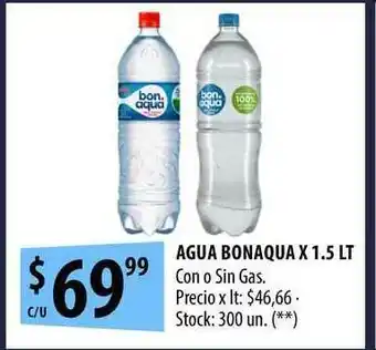 Punto Mayorista Agua Bonaqua x 1.5L oferta