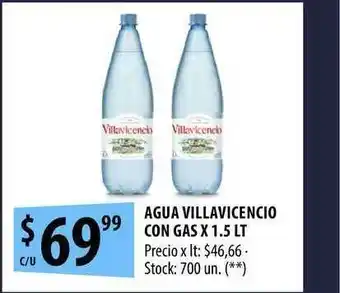 Punto Mayorista Agua Villavicencio Con Gas x 1,5lt oferta