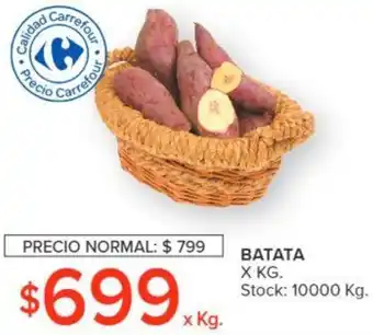 Carrefour BATATA X KG oferta
