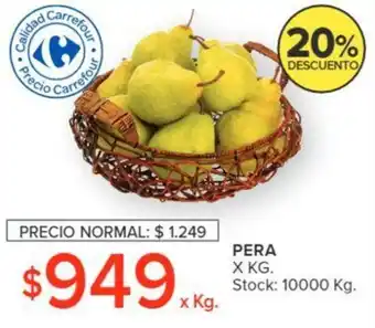 Carrefour PERA X KG oferta