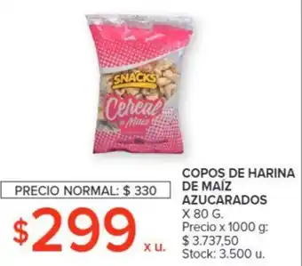 Carrefour COPOS DE HARINA DE MAÍZ AZUCARADOS X 80G oferta
