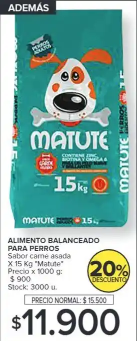 Carrefour ALIMENTO BALANCEADO PARA PERROS 15KG oferta