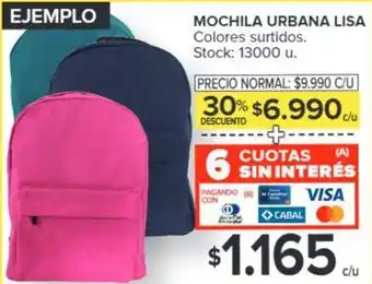 Carrefour MOCHILA URBANA LISA oferta