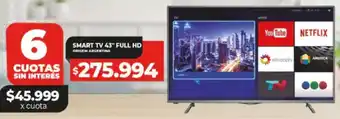 Supermayorista Vital SMART TV 43" FULL HD oferta