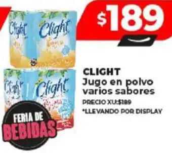 Supermayorista Vital CLIGHT Jugo en polvo varios sabores oferta