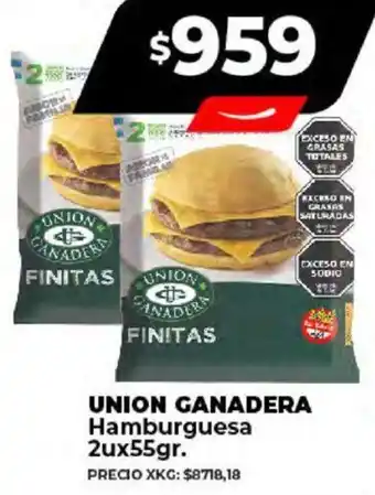 Supermayorista Vital UNION GANADERA Hamburguesa 2u x 55gr oferta