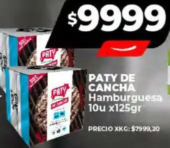 Supermayorista Vital PATY DE CANCHA Hamburguesa 10u x 125gr oferta