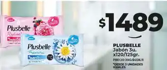 Supermayorista Vital PLUSBELLE Jabón 3u. x120/125gr oferta