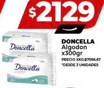 Supermayorista Vital DONCELLA Algodon x 300gr oferta