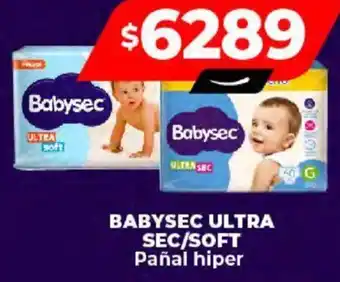 Supermayorista Vital BABYSEC ULTRA SEC/SOFT Pañal hiper oferta