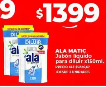 Supermayorista Vital ALA MATIC Jabón líquido para diluir x 150ml oferta