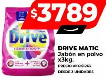 Supermayorista Vital DRIVE MATIC Jabón en polvo x 3kg oferta