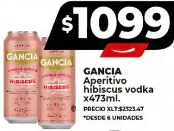 Supermayorista Vital GANCIA Aperitivo hibiscus vodka x 473ml oferta