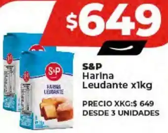 Supermayorista Vital S&P Harina Leudante x 1kg oferta