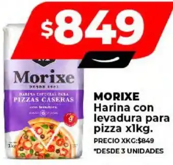 Supermayorista Vital MORIXE Harina con levadura para pizza x 1kg oferta