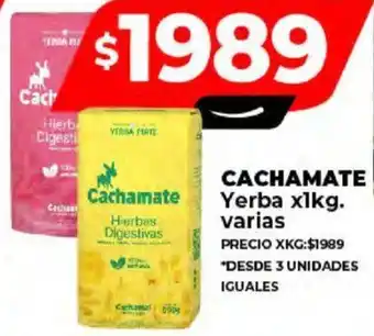 Supermayorista Vital CACHAMATE Yerba x 1kg oferta