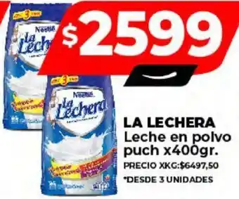 Supermayorista Vital LA LECHERA Leche en polvo puch x 400gr oferta