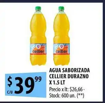 Punto Mayorista Agua Saborizada Cellier Durazno x 1.5lt oferta