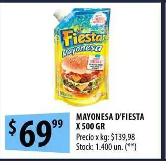 Punto Mayorista Mayonesa D'fiesta x 500gr oferta